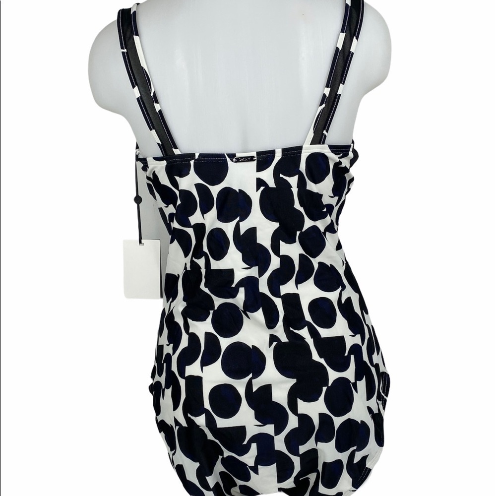 Dkny Mesh Polka Dotted One Piece Swimsuit - Picture 3 of 14